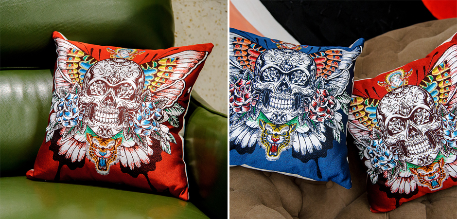 Декоративная подушка Ghost Rider Red Декоративная подушка Ghost Rider Red - Loft-Concept в Твери