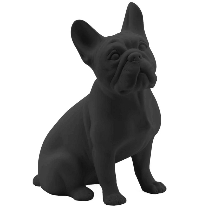Статуэтка Abhika French Bulldog Black Matt Черный в Твери | Loft Concept 