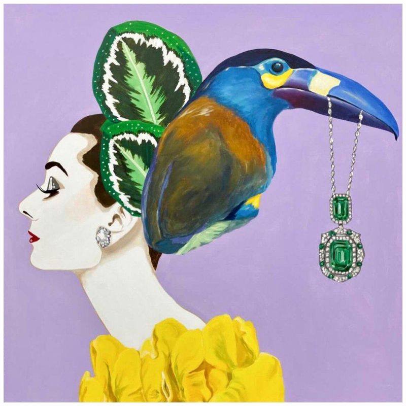 Картина Audrey with Blue Toucan Headdress Мульти Картина Audrey with Blue Toucan Headdress Мульти в Твери | Loft Concept