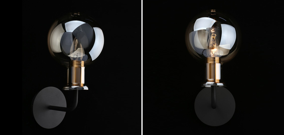 Бра c дымчатым стеклом Champagne Glasss Бра c дымчатым стеклом Champagne Glasss - Loft-Concept в Твери