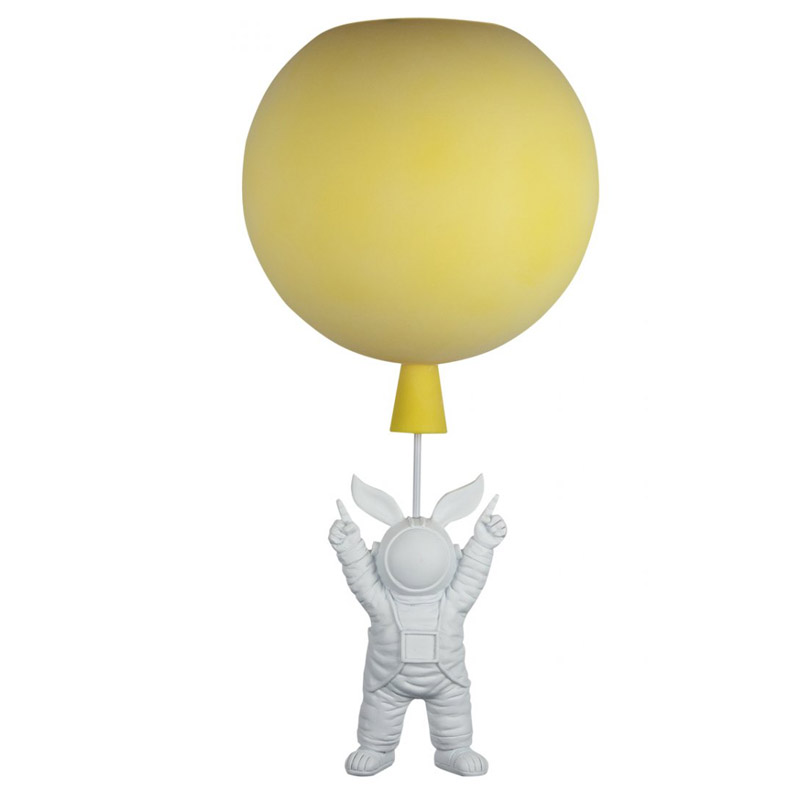 Потолочный светильник Cosmonaut yellow ball Белый Желтый Потолочный светильник Cosmonaut yellow ball Белый Желтый в Твери | Loft Concept