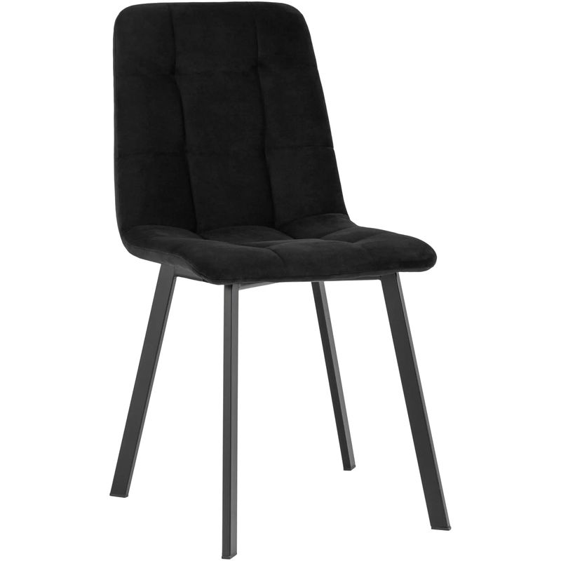 Стул NANCY S Chair Черный Велюр Черный Стул NANCY S Chair Черный Велюр Черный в Твери | Loft Concept