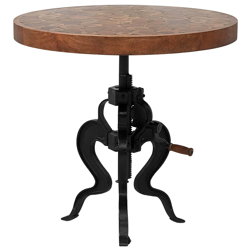 Обеденный стол с регулируемой высотой Dalton Loft Dining Table Коричневый Черный Обеденный стол с регулируемой высотой Dalton Loft Dining Table Коричневый Черный в Твери | Loft Concept