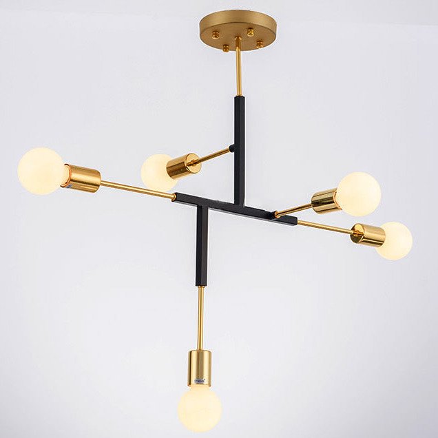 Светильник CLIFF SUSPENSION LAMP black Золотой Черный Светильник CLIFF SUSPENSION LAMP black Золотой Черный в Твери | Loft Concept