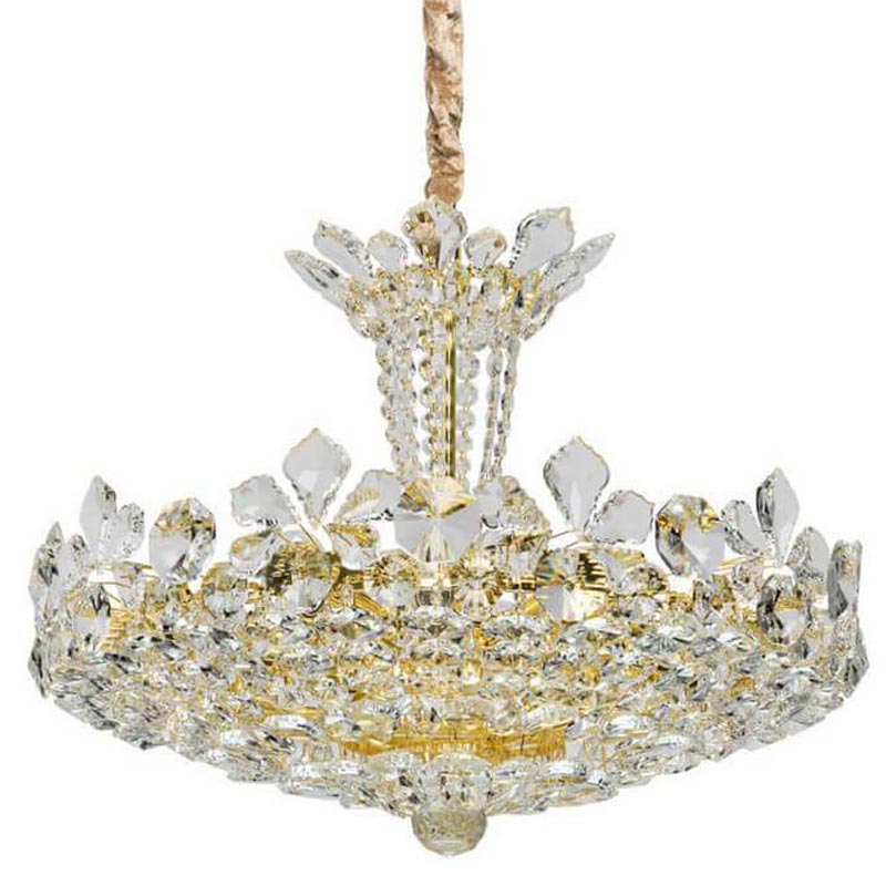Люстра Griselda Crystal Chandelier gold Золотой Прозрачный Люстра Griselda Crystal Chandelier gold Золотой Прозрачный в Твери | Loft Concept