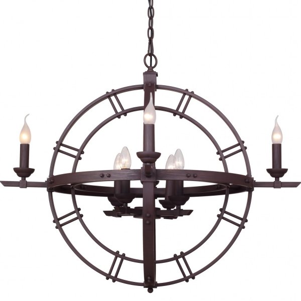 Люстра Rust Round Chandelier Коричневый Люстра Rust Round Chandelier Коричневый в Твери | Loft Concept