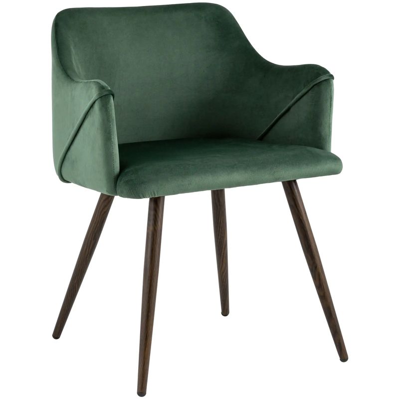 Стул Monarch Chair Зеленый Велюр Зеленый Коричневый в Твери | Loft Concept 