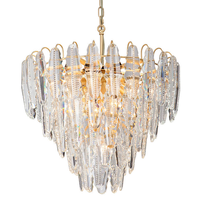 Люстра Maogan Textured Chandelier Золотой Прозрачный (Transparent) Люстра Maogan Textured Chandelier Золотой Прозрачный (Transparent) в Твери | Loft Concept