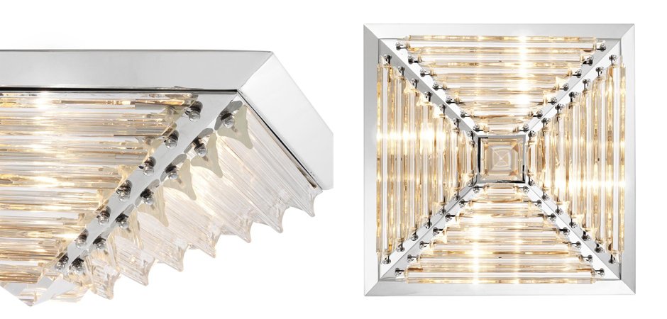 Потолочный светильник Eichholtz Ceiling Lamp Eden Nickel Потолочный светильник Eichholtz Ceiling Lamp Eden Nickel - Loft-Concept в Твери