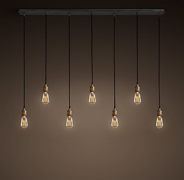 Подвесной светильник Loft Industrial Mono 7 Черный Подвесной светильник Loft Industrial Mono 7 Черный в Твери | Loft Concept