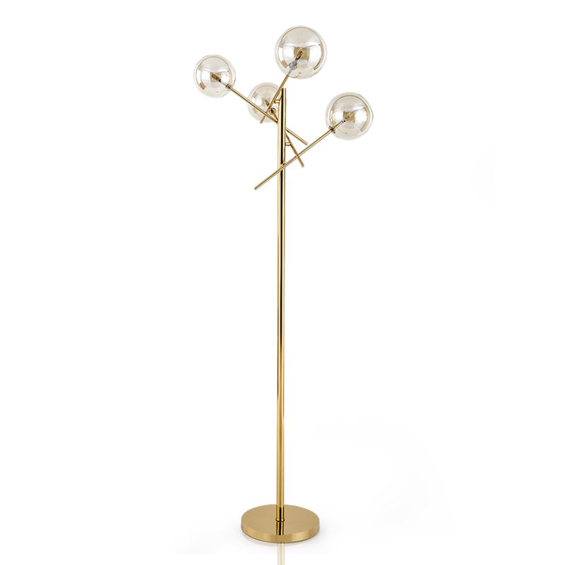 Торшер Gallotti & Radice Bolle floor lamp Золотой Дымчатый (Smoke) Торшер Gallotti & Radice Bolle floor lamp Золотой Дымчатый (Smoke) в Твери | Loft Concept