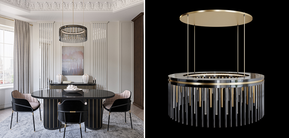 Латунная люстра Coliseum Black Латунная люстра Coliseum Black - Loft-Concept в Твери