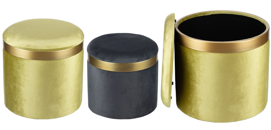 Пуф Golden Belt Pistachio фисташковый Пуф Golden Belt Pistachio фисташковый - Loft-Concept в Твери