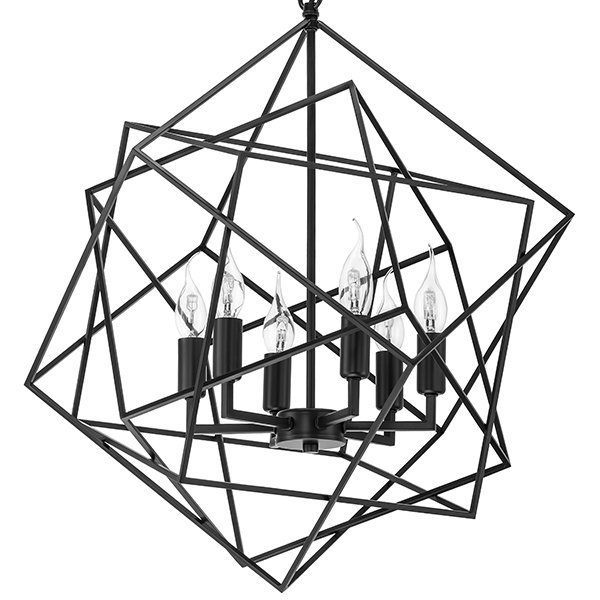 Люстра CUBIST Chandelier Black Черный Люстра CUBIST Chandelier Black Черный в Твери | Loft Concept