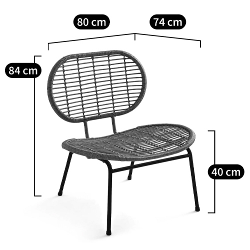 Садовое кресло из искусственного ротанга Mills Rattan Wicker Chair Садовое кресло из искусственного ротанга Mills Rattan Wicker Chair в Твери