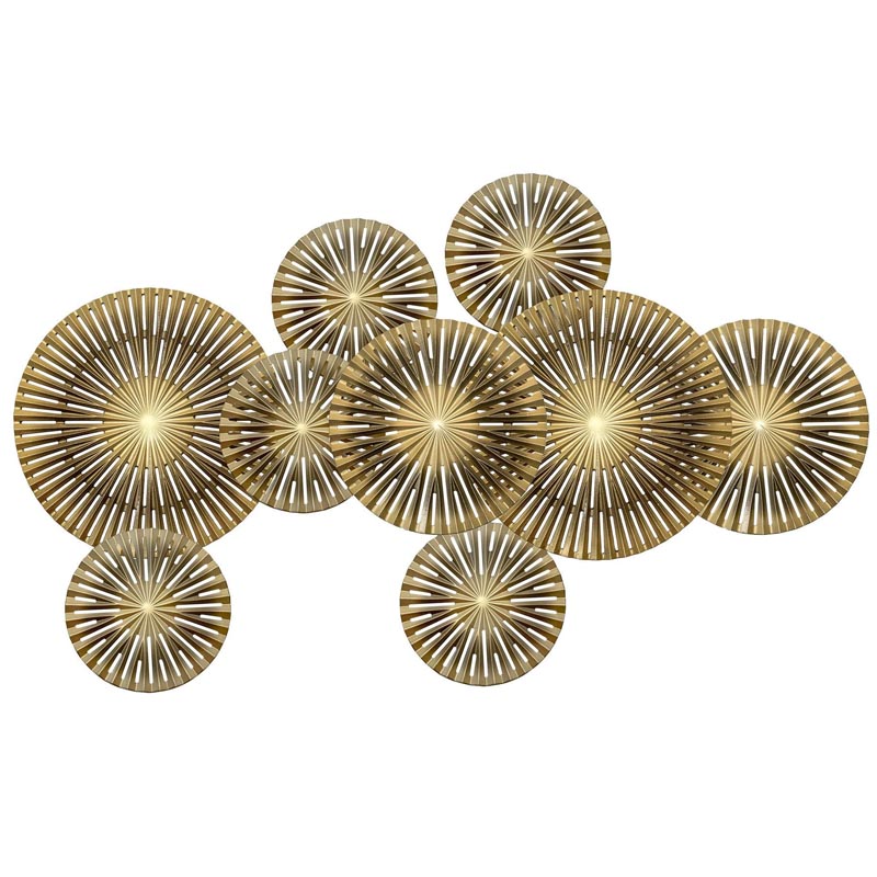 Арт-объект Apollo Brown and Gold Wall Plaque Disc gap 9 Золотой Коричневый Арт-объект Apollo Brown and Gold Wall Plaque Disc gap 9 Золотой Коричневый в Твери | Loft Concept