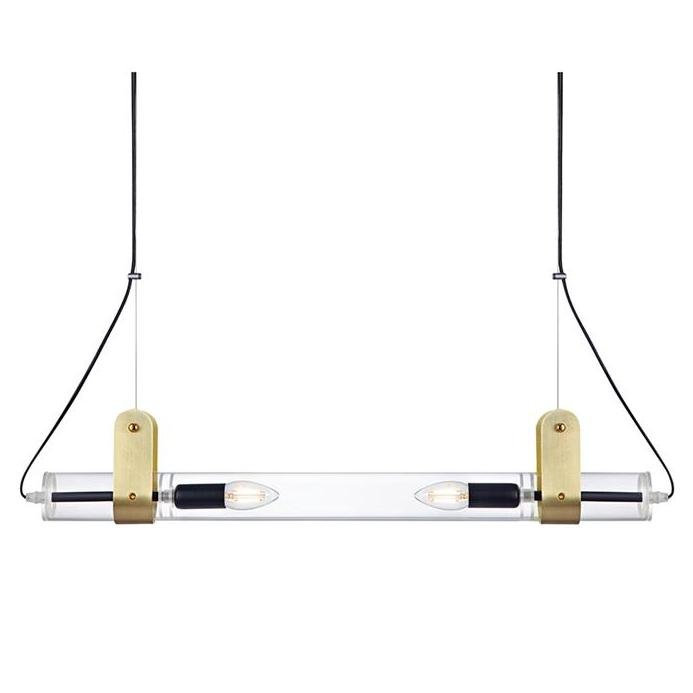 Люстра ReTube Pendant Double Латунь Люстра ReTube Pendant Double Латунь в Твери | Loft Concept