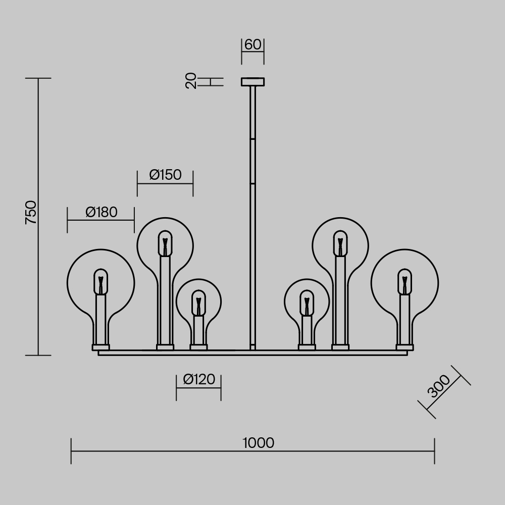 Люстра подвесная Status Е14 в Твери