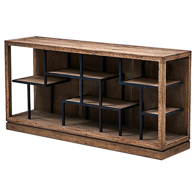 Стеллаж в стиле Лофт Geometric Loft Rack S Коричневый Черный Стеллаж в стиле Лофт Geometric Loft Rack S Коричневый Черный в Твери | Loft Concept