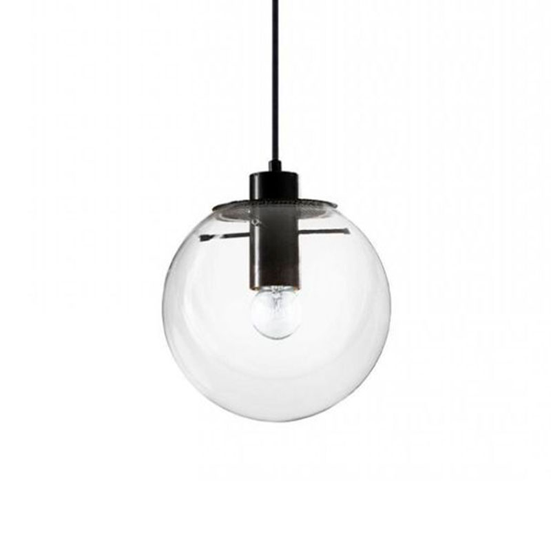 Подвесной светильник Selene Glass Ball Ceiling Lights Black 20 cm Черный Прозрачное Стекло Подвесной светильник Selene Glass Ball Ceiling Lights Black 20 cm Черный Прозрачное Стекло в Твери | Loft Concept
