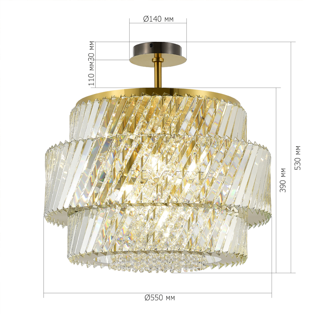 Потолочный светильник в классическом обрамлении Light Connoisseurs Beauty в Твери