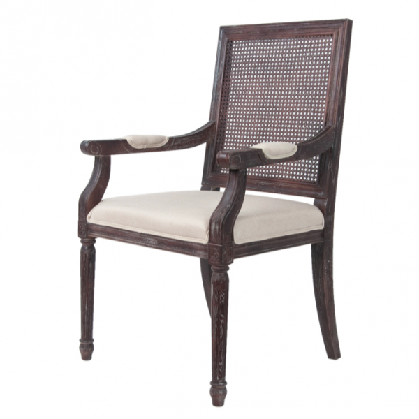 Стул French chairs Provence Garden Brown ArmChair Коричневый Бежевый Стул French chairs Provence Garden Brown ArmChair Коричневый Бежевый в Твери | Loft Concept