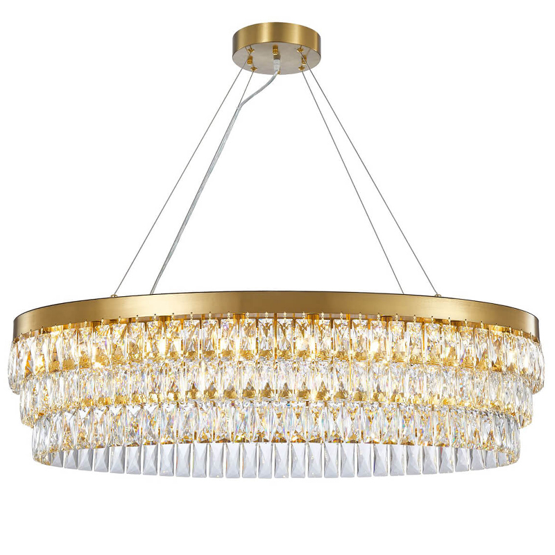 Люстра Melanie Crystal Chandelier Золотой Люстра Melanie Crystal Chandelier Золотой в Твери | Loft Concept