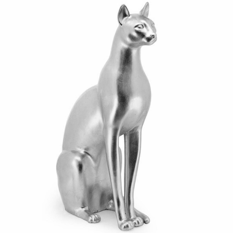 Статуэтка Abhika Egyptian Cat Silver Серебряный Статуэтка Abhika Egyptian Cat Silver Серебряный в Твери | Loft Concept