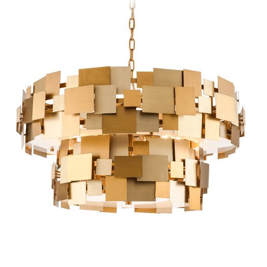 Люстра Gold Plate Chandelier 8 Люстра Gold Plate Chandelier 8 в Твери | Loft Concept