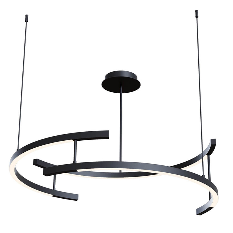 Люстра Smeragde Light Chandelier black arcs Черный Люстра Smeragde Light Chandelier black arcs Черный в Твери | Loft Concept