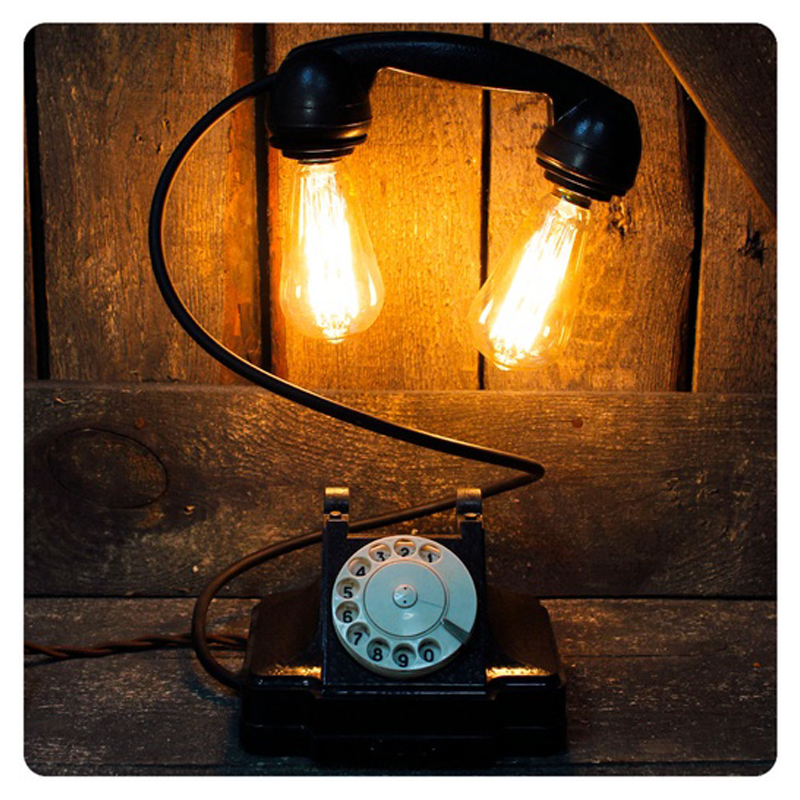 Настольная лампа Soviet Telephone II Черный Настольная лампа Soviet Telephone II Черный в Твери | Loft Concept