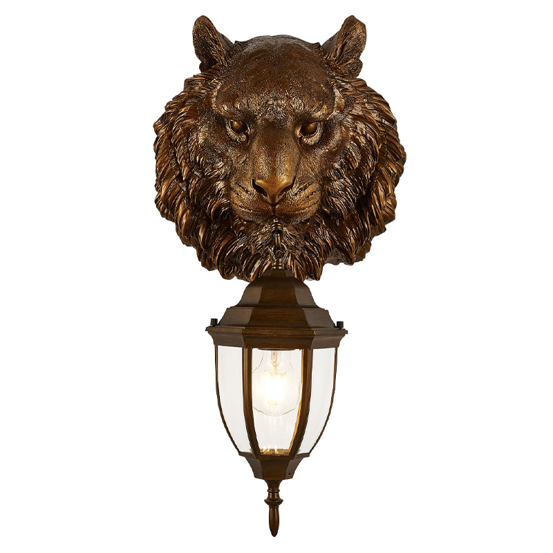 Коричневый уличный светильник с головой зверя ANIMAL LANTERN Коричневый Прозрачный Коричневый уличный светильник с головой зверя ANIMAL LANTERN Коричневый Прозрачный в Твери | Loft Concept