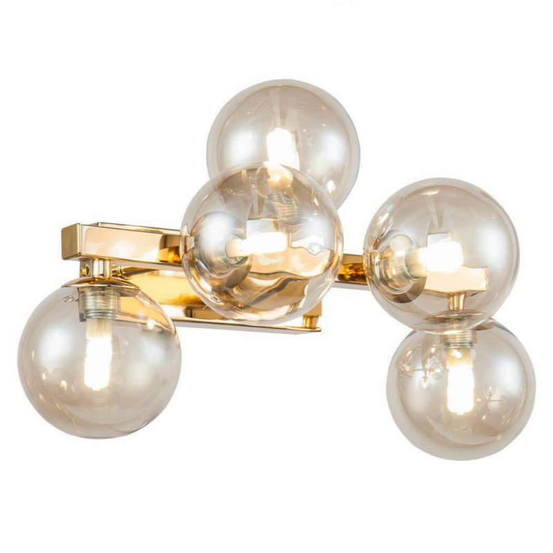 Бра Berries Chandelier Amber 5 Глянцевое золото Янтарь (Amber) Бра Berries Chandelier Amber 5 Глянцевое золото Янтарь (Amber) в Твери | Loft Concept