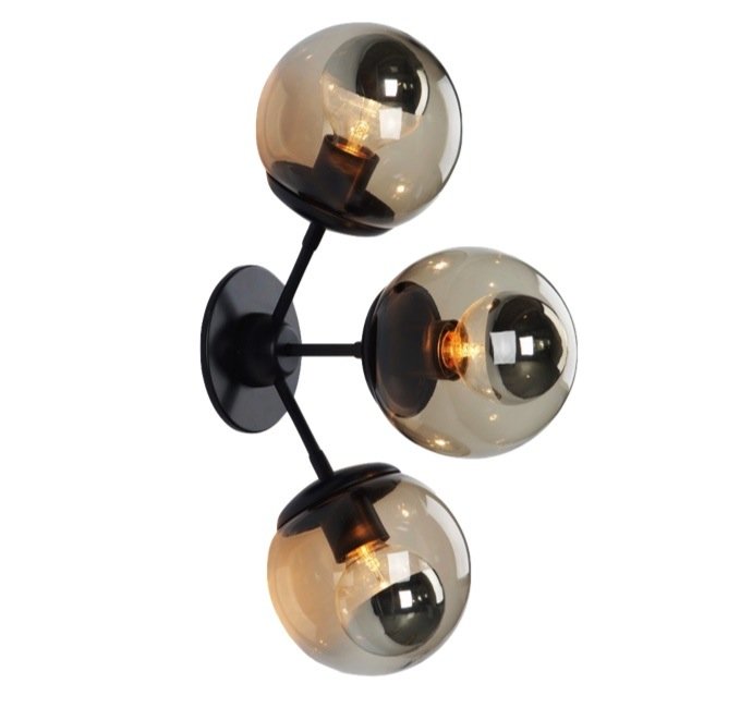бра Modo Sconce 3 Globes Черный бра Modo Sconce 3 Globes Черный в Твери | Loft Concept