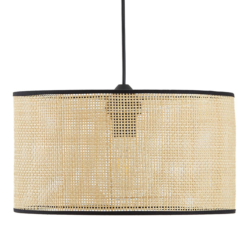 Подвесной светильник Ottar Wicker beige black 40 Бежевый Черный Подвесной светильник Ottar Wicker beige black 40 Бежевый Черный в Твери | Loft Concept