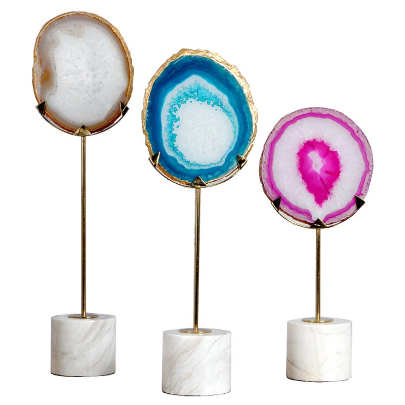 Статуэтка Agate design Stat Белый Мульти Статуэтка Agate design Stat Белый Мульти в Твери | Loft Concept