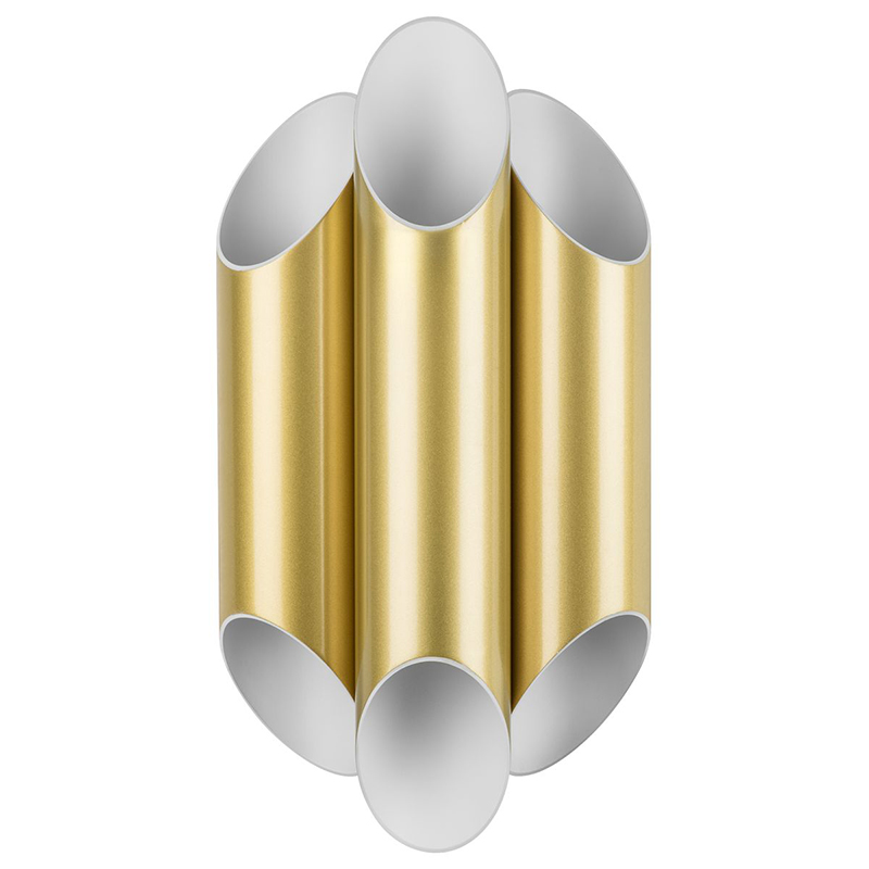 Бра Garbi Trio Gold Pipe Organ Sconce Золотой Белый Бра Garbi Trio Gold Pipe Organ Sconce Золотой Белый в Твери | Loft Concept