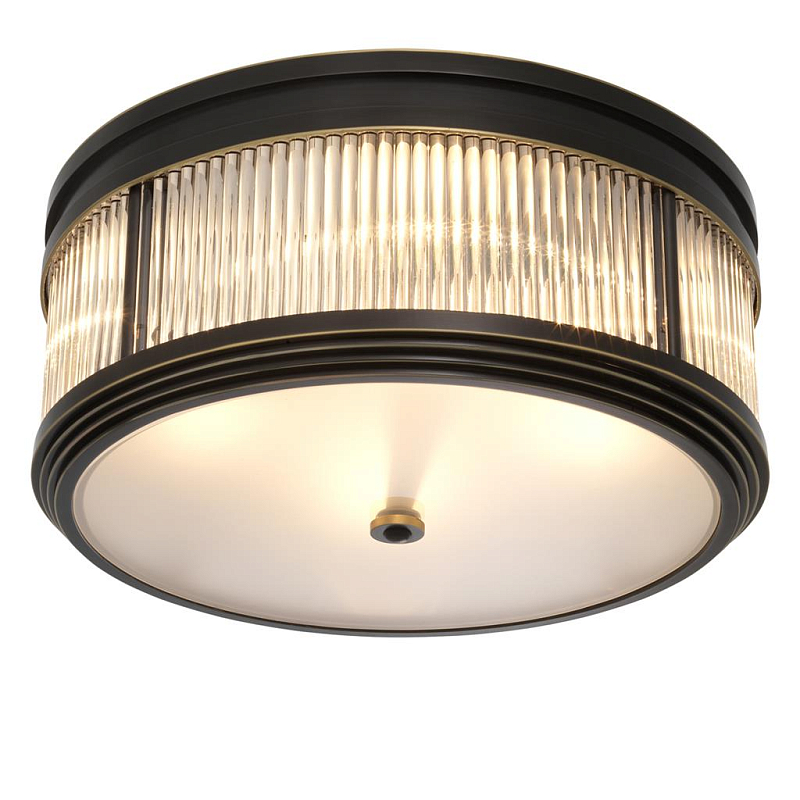 Потолочный светильник Темная бронза Dark bronze Disk Ceiling Lamp Темная бронза Прозрачное Стекло Потолочный светильник Темная бронза Dark bronze Disk Ceiling Lamp Темная бронза Прозрачное Стекло в Твери | Loft Concept