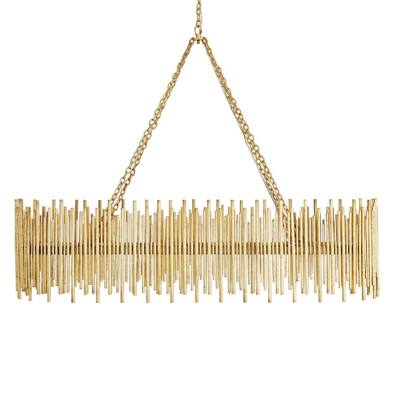 Люстра Arteriors PRESCOTT OVAL CHANDELIER Золотой Люстра Arteriors PRESCOTT OVAL CHANDELIER Золотой в Твери | Loft Concept