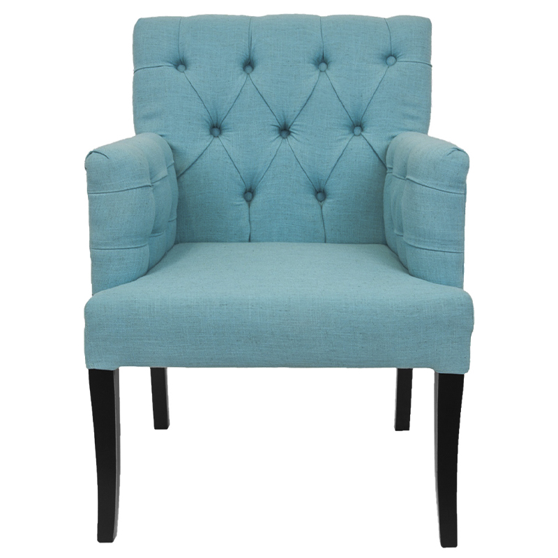 Кресло Addison Chic Armchair blue flax Бирюзовый Черный Кресло Addison Chic Armchair blue flax Бирюзовый Черный в Твери | Loft Concept