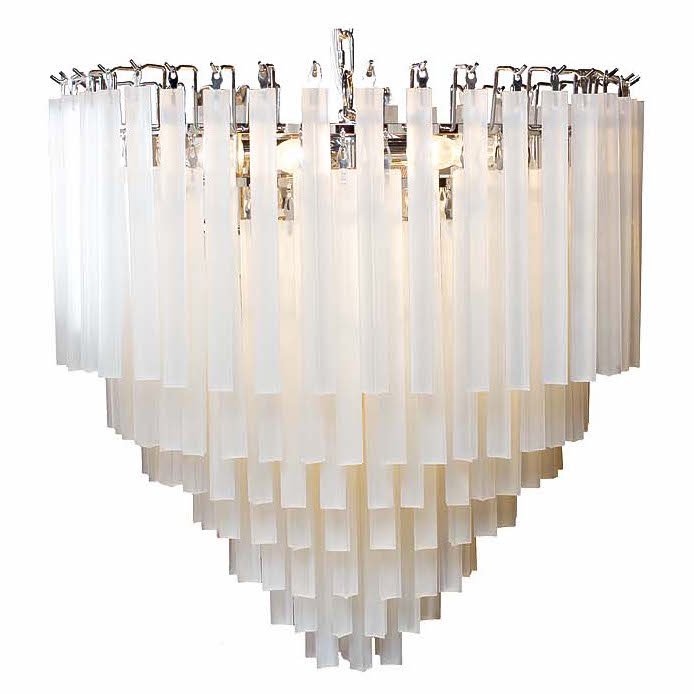 Люстра Odeon Chandelier Round Milk Хром Молочный Люстра Odeon Chandelier Round Milk Хром Молочный в Твери | Loft Concept