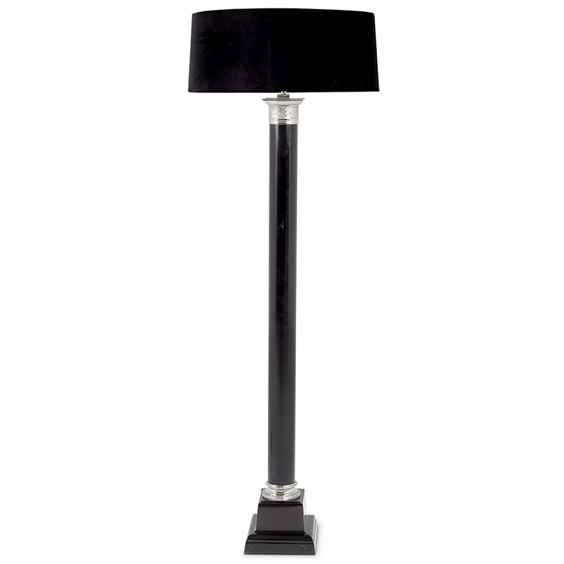 Торшер Eichholtz Floor Lamp Monaco Никель Черный Торшер Eichholtz Floor Lamp Monaco Никель Черный в Твери | Loft Concept