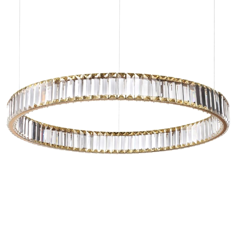 Люстра Хрустальная Ring Horizontal 1 кольцо Золотой Прозрачный Люстра Хрустальная Ring Horizontal 1 кольцо Золотой Прозрачный в Твери | Loft Concept