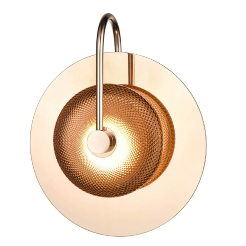 Бра Gold Disk One Mirrored Золотой Зеркало Бра Gold Disk One Mirrored Золотой Зеркало в Твери | Loft Concept