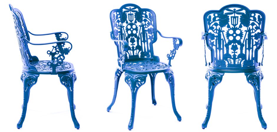 Стул Seletti Industry Collection ALUMINIUM ARMCHAIR – SKY BLUE Стул Seletti Industry Collection ALUMINIUM ARMCHAIR – SKY BLUE - Loft-Concept в Твери