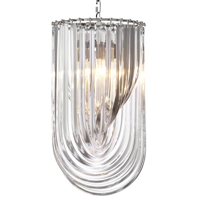 Люстра Chandelier Murano Clear 35 Прозрачный (Transparent) Никель Люстра Chandelier Murano Clear 35 Прозрачный (Transparent) Никель в Твери | Loft Concept