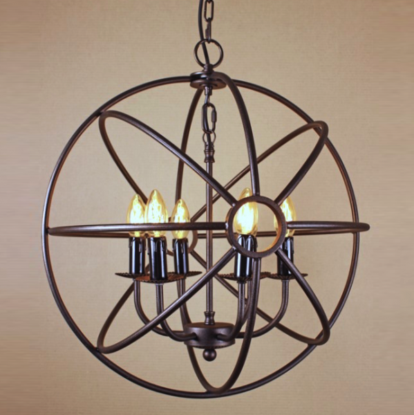 Люстра Orb Iron Farn Sphere Pendant Коричневый в Твери | Loft Concept 
