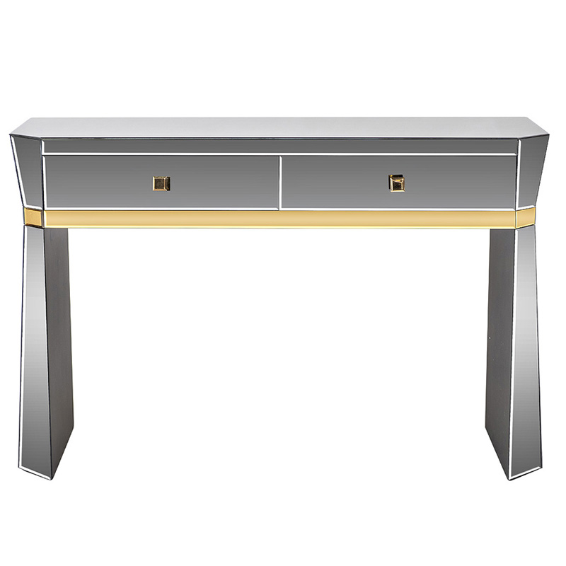 Консоль зеркальная Emiliano Mirrored Console Зеркало Золотой Консоль зеркальная Emiliano Mirrored Console Зеркало Золотой в Твери | Loft Concept