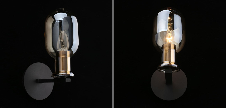 Бра c овальным плафоном Champagne Glass Бра c овальным плафоном Champagne Glass - Loft-Concept в Твери
