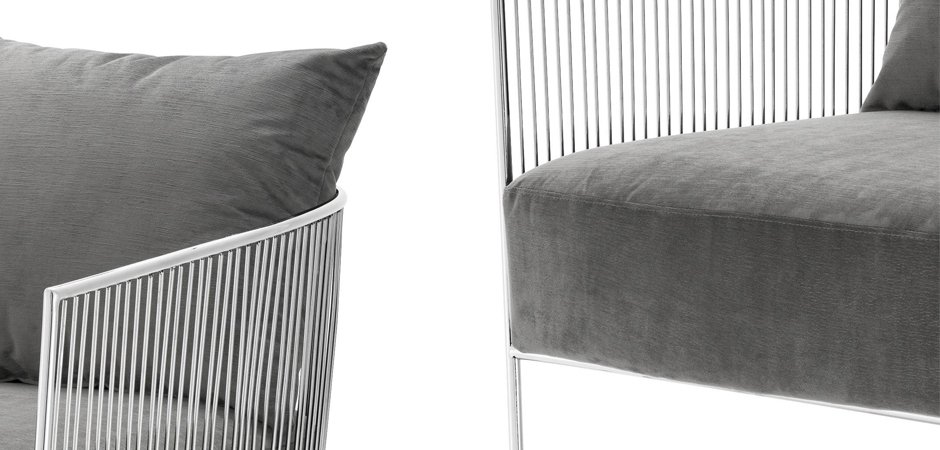 Кресло Eichholtz Chair Knox Stainless Steel Кресло Eichholtz Chair Knox Stainless Steel - Loft-Concept в Твери